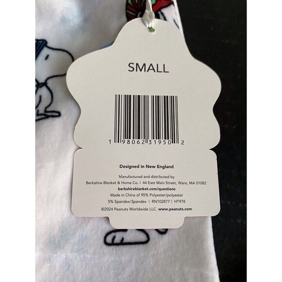 Peanuts Christmas SNOOPY Winter FLEECE Lounge Pajama PJ Pants Women’s Sz S NEW - Picture 5 of 11